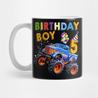 5th Birthday Boy Blaze 5 Year Old Monster Truck Mug